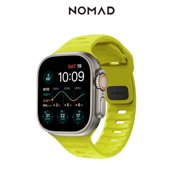 美國NOMAD】Apple Watch 49/45/44/42mm 專用運動風FKM橡膠錶帶(限量版