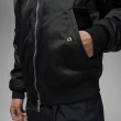 【NIKE 耐吉】外套 男款 運動外套 AS M J ESS STMT RNEGDE GFX JKT 刷毛+鋪棉外套-01 黑 DV7613010