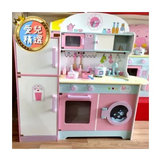 【幼樂比】幼樂比 木製冰箱廚房 木製玩具 扮家家酒玩具 兒童玩具