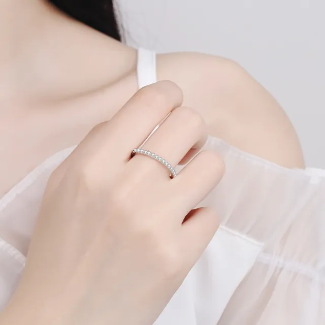 【巴黎精品】現貨+預購 莫桑鑽石戒指飾品配件925純銀戒指婚戒鑽戒(0.57克拉對戒莫桑鑽戒指v1ae36)