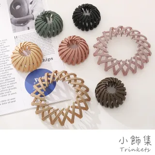 【小飾集】束髮髮圈 鳥巢髮圈/韓國設計萬用丸子頭束髮鳥巢髮圈 高馬尾固定神器(9色任選)