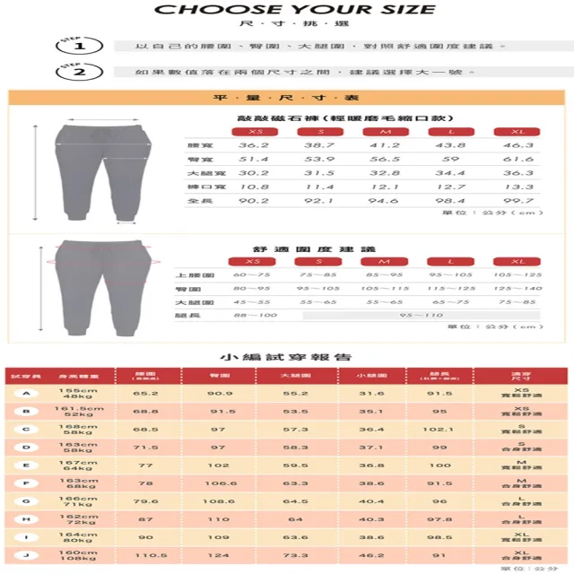 【iFit】愛瘦身 磁氣專科19AW 敲敲磁石褲 輕暖磨毛縮口款(3色可選)