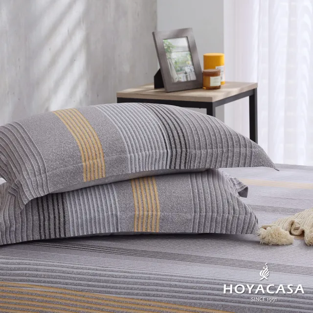 【HOYACASA】100%天絲床包枕套三件組- 極簡主義(加大)