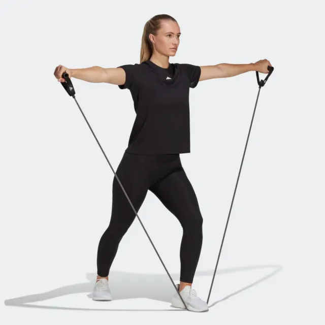 【adidas 愛迪達】運動服 短袖上衣 女上衣 TR-ES CREW T(HR7795)