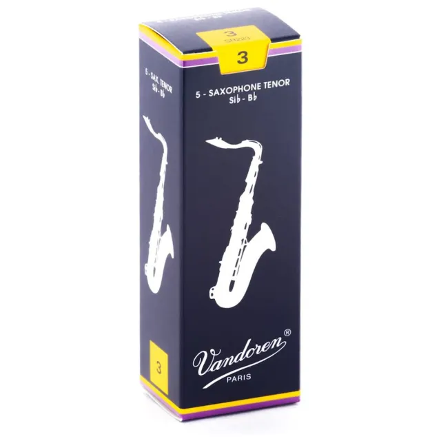 【Vandoren】T-V5 法國 Vandoren Traditional 藍盒 次中音薩克斯風竹片 5片裝(Tenor SAX REEDS)