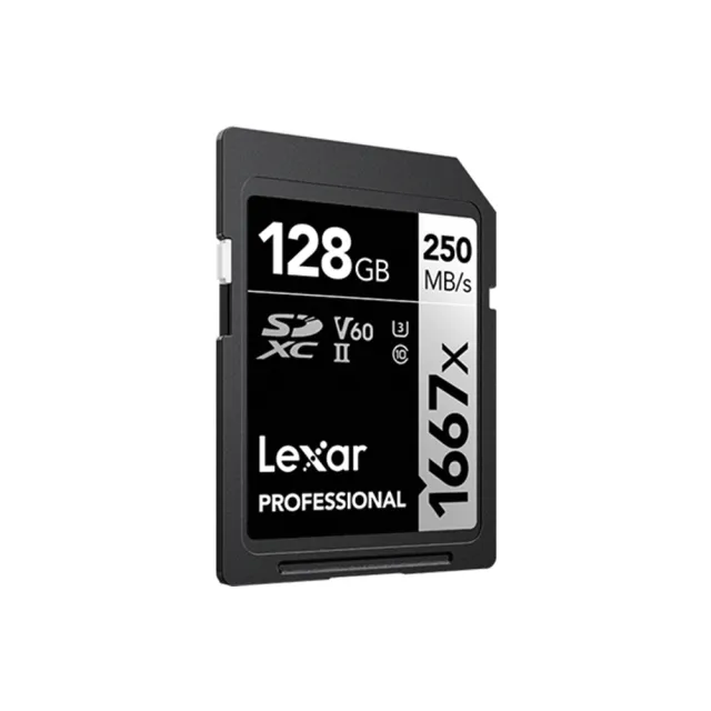 【Lexar 雷克沙】Professional 1667x SDXC™ UHS-II 128G記憶卡 SILVER 系列
