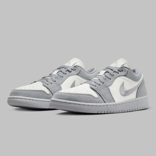 NIKE 耐吉】休閒鞋Air Jordan 1 Low W SE Light Steel Grey 輕鋼灰女鞋