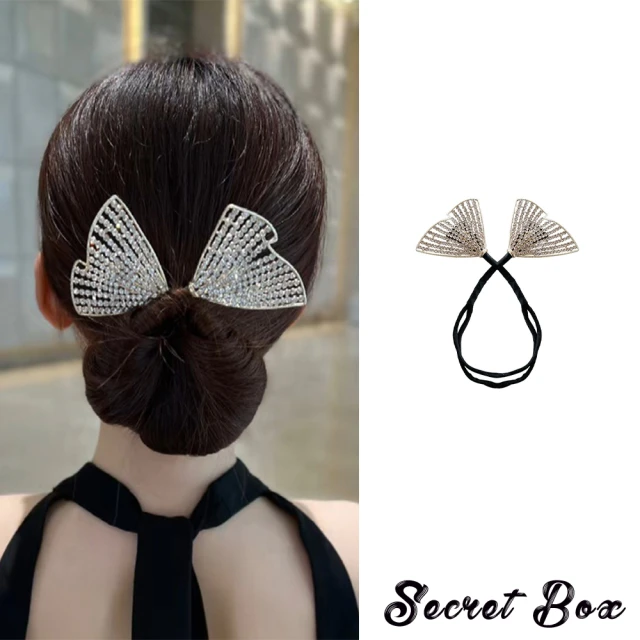 【SECRET BOX】美鑽盤髮器/韓國設計華麗美鑽魔術盤髮扭扭夾 盤髮器 盤髮工具(2款任選)