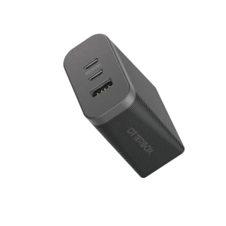 【OtterBox】72W USB-C USB-A 氮化鎵高效快充充電器(黑)