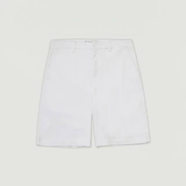 【Hang Ten】男裝-鬆緊腰修身百慕達休閒短褲(多款選)