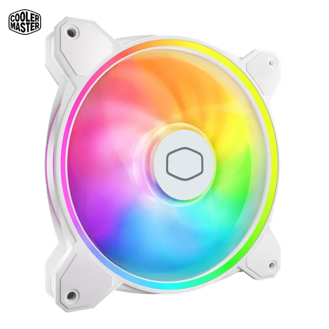 【CoolerMaster】Cooler Master MaterFan MF140 HALO2 白色 ARGB風扇(MF140 Halo2 White)