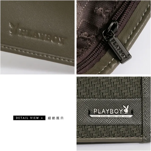 【PLAYBOY】基本短夾 Power系列(墨綠色)