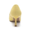 【Pineapple Outfitter】GESINE 真皮壓紋尖頭中跟鞋(黃色)