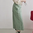 【gozo】半百褶綁帶造型寬褲裙(兩色)