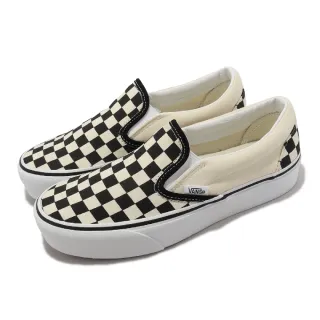 【VANS】懶人鞋 Classic Slip-On Platform 黑 白 棋盤格 厚底 經典 男鞋 女鞋(VN00018EBWW)