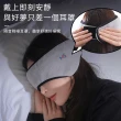【Dagebeno荷生活】失眠救星二合一遮光眼罩降噪耳罩 魔鬼氈可調式不壓耳眼罩(1入)