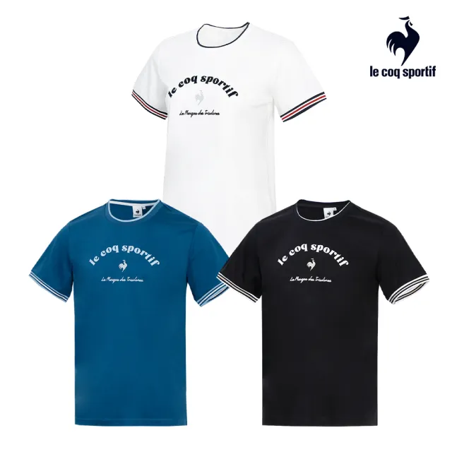 【LE COQ SPORTIF 公雞】休閒經典短袖T恤 中性-3色-LWR23307