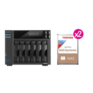 【ASUSTOR 華芸】搭東芝 8TB x2 ★ AS6706T 6Bay NAS 網路儲存伺服器