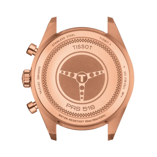 【TISSOT 天梭 官方授權】PRS 516 CHRONOGRAPH 經典賽車計時腕錶 禮物推薦 畢業禮物(T1316173608200)