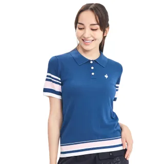 【LE COQ SPORTIF 公雞】休閒經典針織POLO衫 女-2色-LWR22343