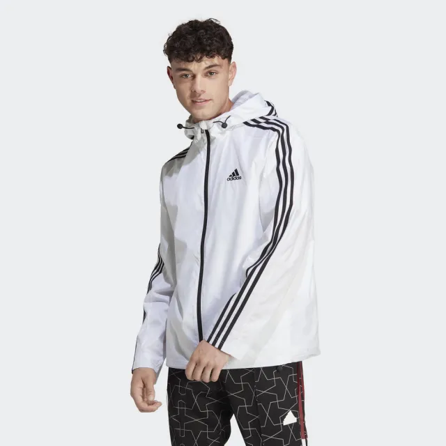 【adidas 愛迪達】運動服 風衣外套 男外套 M 3S WB(IB0382)