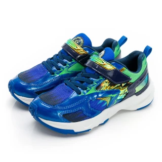 【MOONSTAR 月星】童鞋炫技者雷電系列-2E寬楦競速鞋(藍)