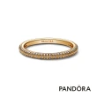 【Pandora 官方直營】Pandora ME 密鑲寶石戒指-鍍14k金