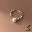 【RJ New York】單顆珍珠輕奢高雅開口彈性戒指(2色可選)