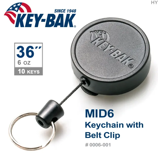 【WCC】KEY-BAK MID6系列 36”伸縮鑰匙圈(附背夾)