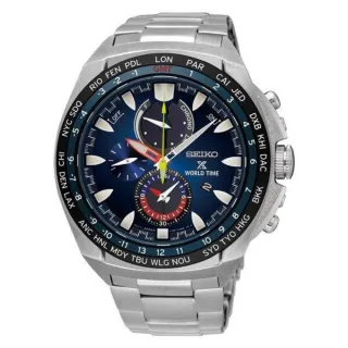 【SEIKO 精工】Prospex 海世界太陽能世界時區GMT計時腕錶-藍44mm(V195-0AB0B/SSC549P1)