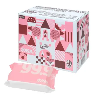 【LEC】純水99.9%手口專用濕紙巾(箱購80抽X15包)
