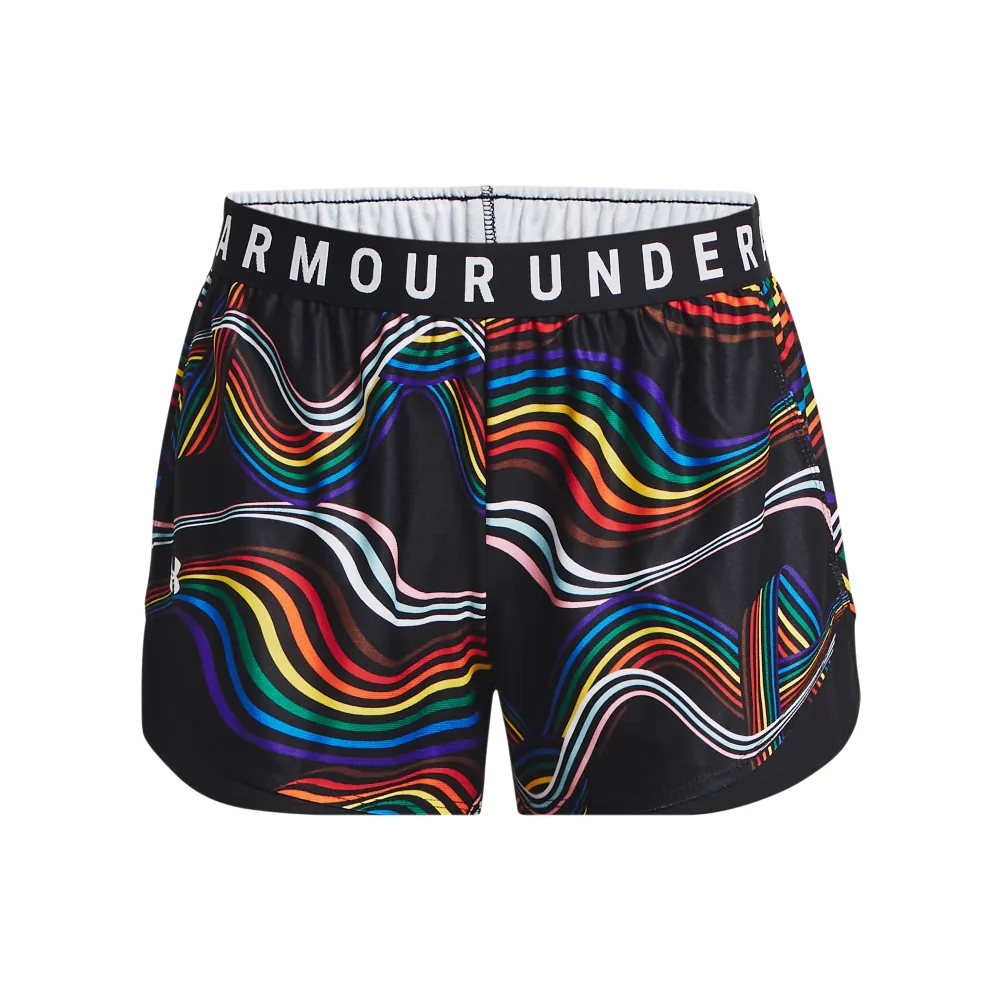 【UNDER ARMOUR】UA 女 PRIDE Play Up 運動短褲_1379041-001(黑)