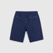 【GAP】男裝 印花鬆緊短褲 輕透氣系列-深藍色條紋(714146)