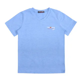 【Crocodile Junior 小鱷魚童裝】『小鱷魚童裝』印圖V領T恤(U61402*51-小碼款)