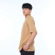 【JEEP】男裝 變化造型領型短袖POLO衫(卡其色)