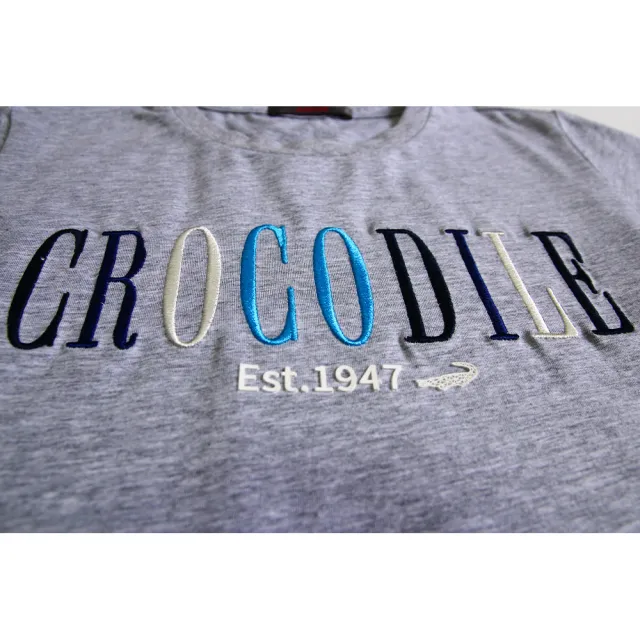 【Crocodile Junior 小鱷魚童裝】『小鱷魚童裝』經典LOGO繡字T恤(U61405-23-小碼款)