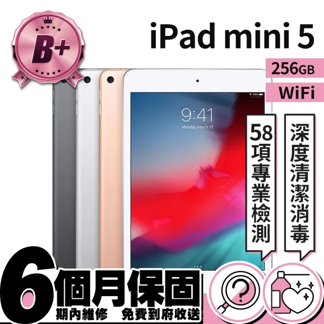 Apple 蘋果】B 級福利品iPad mini 第5 代(7.9吋/WiFi/256GB) - momo