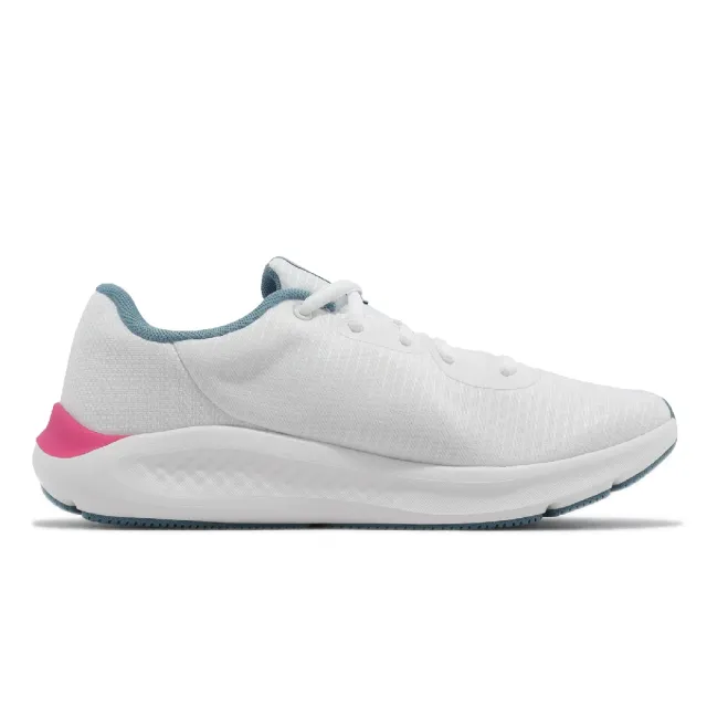 【UNDER ARMOUR】Charged Pursuit 3 Tech 女鞋 白 黑粉 路跑 運動鞋 UA 支撐(3025430102)