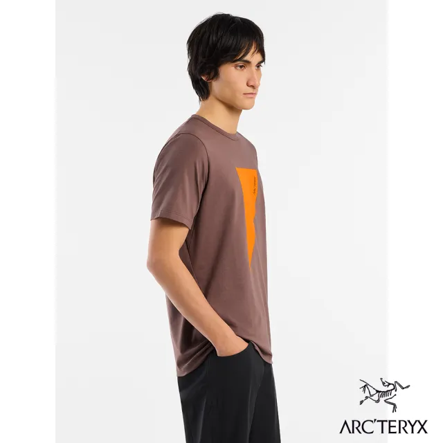 【Arcteryx 始祖鳥官方直營】男 Captive Logo 短袖圓領衫(柔紫)