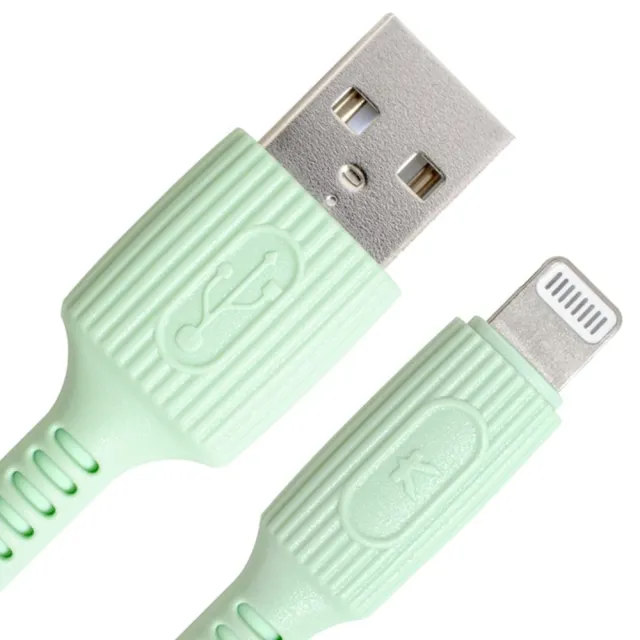 【REAICE】KYOHAYA USB-A to Lightning 日本同步馬卡龍色系親膚充電線 共5色 二入組