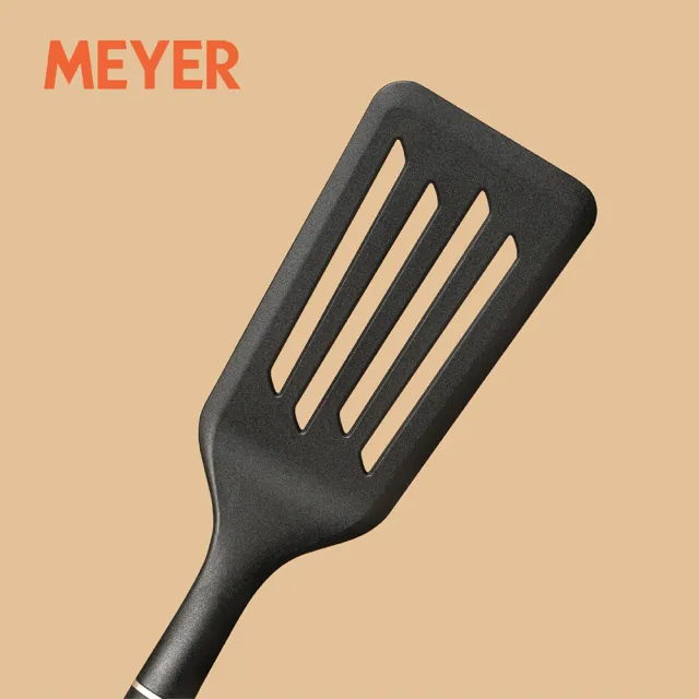 【MEYER 美亞】不沾鍋專用大鏟面耐熱瀝油加長鍋鏟32cm(Accent系列)