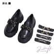 【J&H collection】時尚蝴蝶結真皮福樂鞋(現+預 黑色 / 米色)