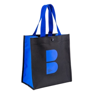 【BAGMIO】B LOGO 手提袋(黑藍)