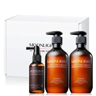 【Moonlight 莯光】進化版 鞏固髮根豐盈禮盒(養髮液70mL+健髮洗髮精400mLx2)