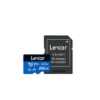 【Lexar 雷克沙】633x microSDXC UHS-I A1 U3 256G記憶卡