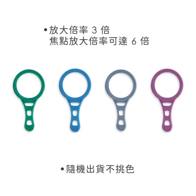 【CARSON 卡薾紳】磁吸聚焦6倍放大鏡 3x / 物品觀察 老人閱讀 年長長者 輔助視力