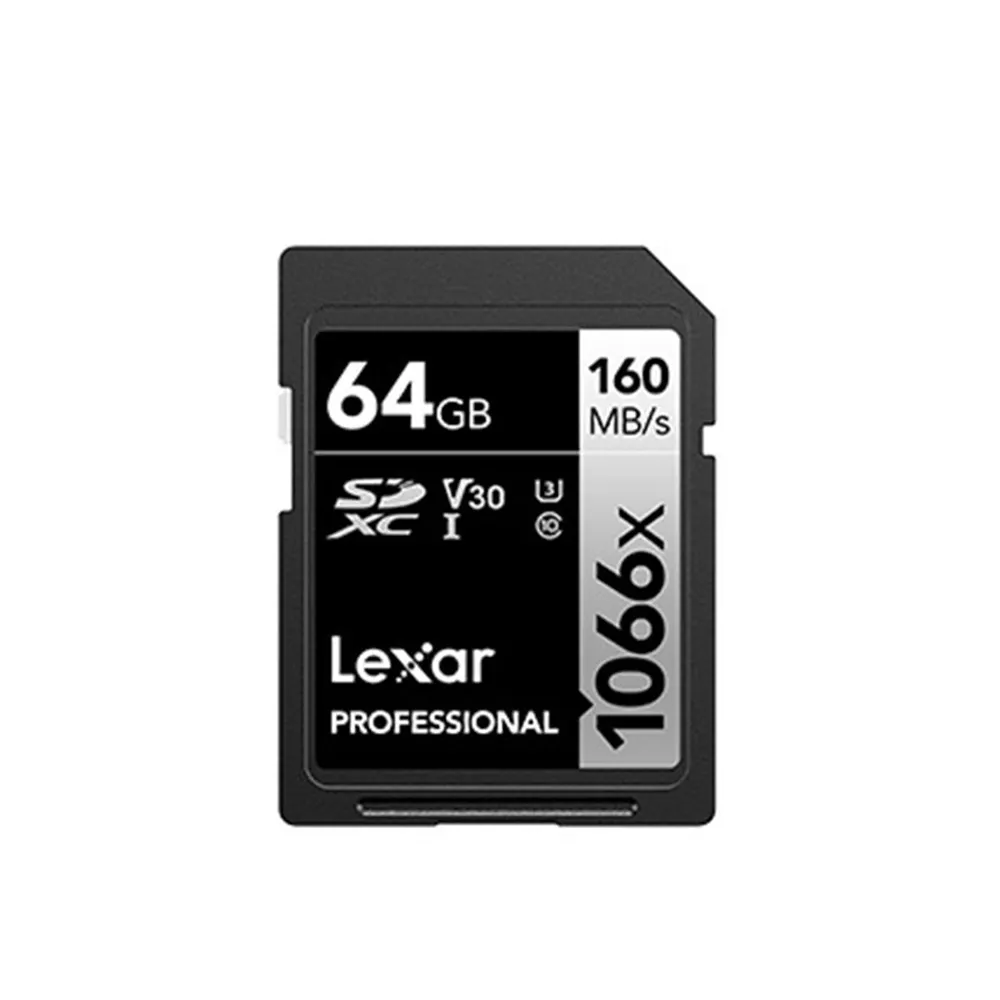 【Lexar 雷克沙】Professional 1066x SDXC UHS-I 64G記憶卡