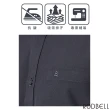【RODBELL 羅德貝爾】黑色素面短袖修身襯衫(抗皺、吸濕排汗、聚酯纖維、修身襯衫)