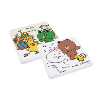 【生活工場】LINE FRIENDS 珪藻土杯墊2入