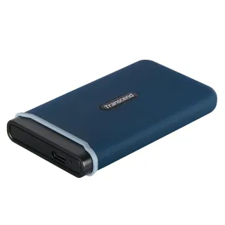 【Transcend 創見】ESD370C 1TB USB3.1/Type C 雙介面外接SSD固態硬碟-海軍藍(TS1TESD370C)